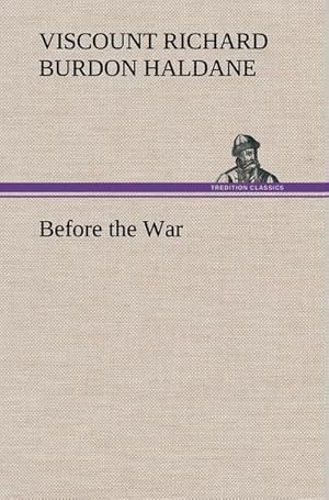 Seller image for Before the War for sale by BuchWeltWeit Ludwig Meier e.K.