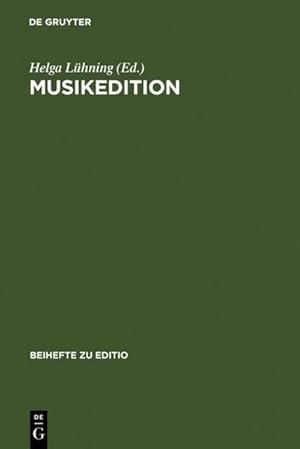 Seller image for Musikedition for sale by BuchWeltWeit Ludwig Meier e.K.