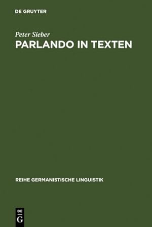 Bild des Verkufers fr Parlando in Texten zum Verkauf von BuchWeltWeit Ludwig Meier e.K.