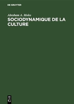 Image du vendeur pour Sociodynamique de la culture mis en vente par BuchWeltWeit Ludwig Meier e.K.