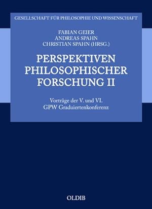 Seller image for Perspektiven philosophischer Forschung II for sale by BuchWeltWeit Ludwig Meier e.K.