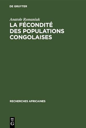 Seller image for La fcondit des populations congolaises for sale by BuchWeltWeit Ludwig Meier e.K.