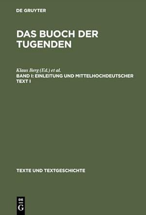 Bild des Verkufers fr Einleitung und mittelhochdeutscher Text I zum Verkauf von BuchWeltWeit Ludwig Meier e.K.