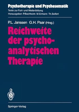 Seller image for Reichweite der psychoanalytischen Therapie for sale by BuchWeltWeit Ludwig Meier e.K.