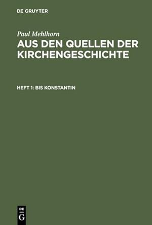 Seller image for Bis Konstantin for sale by BuchWeltWeit Ludwig Meier e.K.