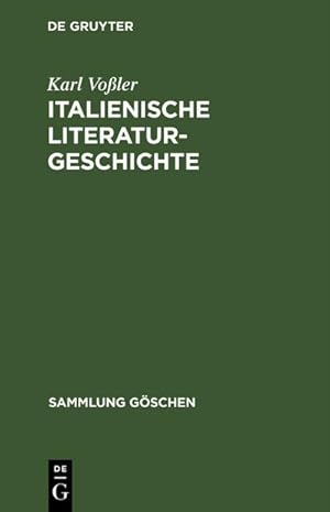 Seller image for Italienische Literaturgeschichte for sale by BuchWeltWeit Ludwig Meier e.K.