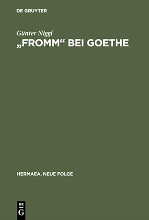 Seller image for "Fromm" bei Goethe for sale by BuchWeltWeit Ludwig Meier e.K.