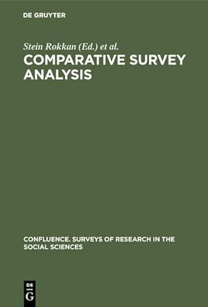 Imagen del vendedor de Comparative survey analysis a la venta por BuchWeltWeit Ludwig Meier e.K.