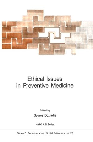 Image du vendeur pour Ethical Issues in Preventive Medicine mis en vente par BuchWeltWeit Ludwig Meier e.K.