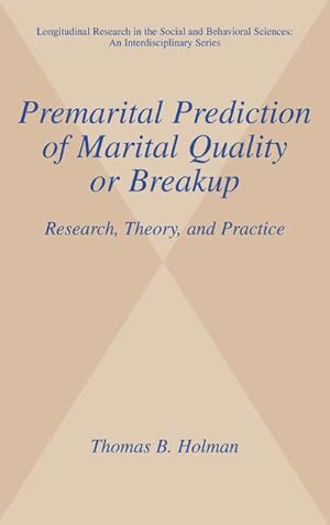 Bild des Verkufers fr Premarital Prediction of Marital Quality or Breakup zum Verkauf von BuchWeltWeit Ludwig Meier e.K.