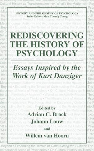 Imagen del vendedor de Rediscovering the History of Psychology a la venta por BuchWeltWeit Ludwig Meier e.K.