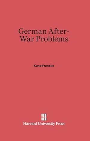 Seller image for German After-War Problems for sale by BuchWeltWeit Ludwig Meier e.K.