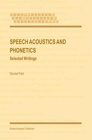 Seller image for Speech Acoustics and Phonetics for sale by BuchWeltWeit Ludwig Meier e.K.