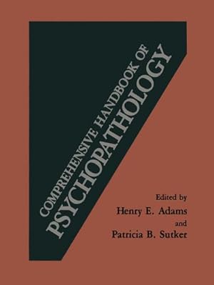 Seller image for Comprehensive Handbook of Psychopathology for sale by BuchWeltWeit Ludwig Meier e.K.