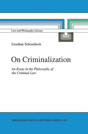 Seller image for On Criminalization for sale by BuchWeltWeit Ludwig Meier e.K.