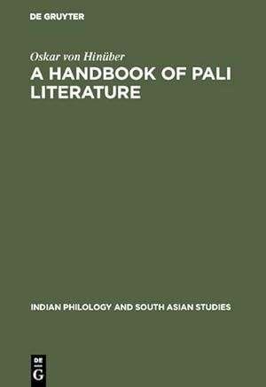 Seller image for A Handbook of Pali Literature for sale by BuchWeltWeit Ludwig Meier e.K.