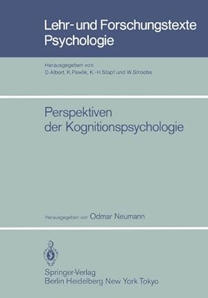 Immagine del venditore per Perspektiven der Kognitionspsychologie venduto da BuchWeltWeit Ludwig Meier e.K.