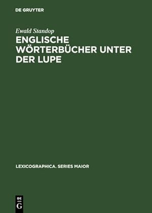 Imagen del vendedor de Englische Wrterbcher unter der Lupe a la venta por BuchWeltWeit Ludwig Meier e.K.