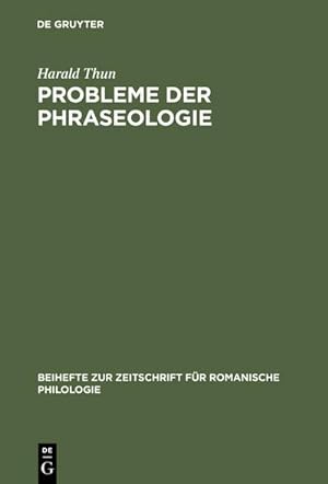 Seller image for Probleme der Phraseologie for sale by BuchWeltWeit Ludwig Meier e.K.