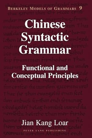 Image du vendeur pour Chinese Syntactic Grammar mis en vente par BuchWeltWeit Ludwig Meier e.K.