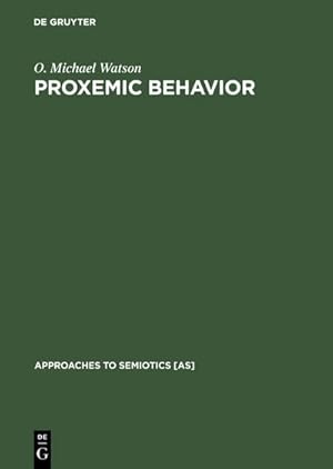 Seller image for Proxemic Behavior for sale by BuchWeltWeit Ludwig Meier e.K.