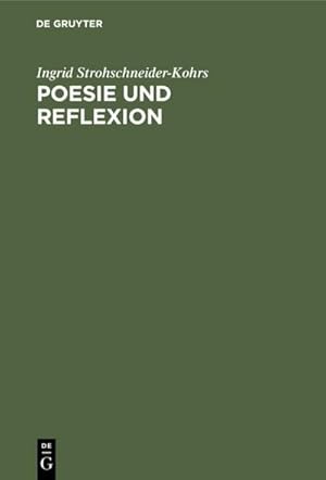 Immagine del venditore per Poesie und Reflexion venduto da BuchWeltWeit Ludwig Meier e.K.