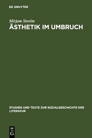 Imagen del vendedor de sthetik im Umbruch a la venta por BuchWeltWeit Ludwig Meier e.K.