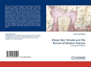 Seller image for Eliezer Ben Yehuda and the Revival of Modern Hebrew for sale by BuchWeltWeit Ludwig Meier e.K.