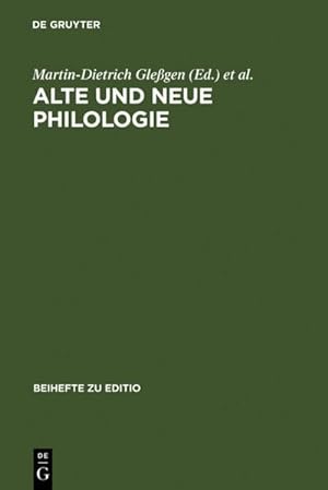 Seller image for Alte und neue Philologie for sale by BuchWeltWeit Ludwig Meier e.K.