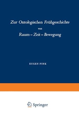 Seller image for Zur Ontologischen Frhgeschichte for sale by BuchWeltWeit Ludwig Meier e.K.