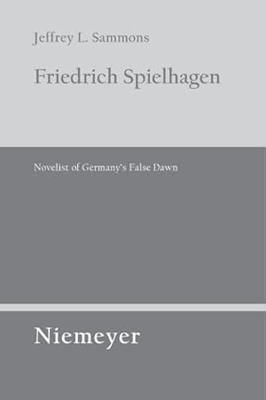 Imagen del vendedor de Friedrich Spielhagen a la venta por BuchWeltWeit Ludwig Meier e.K.