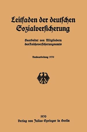 Bild des Verkufers fr Leitfaden der deutschen Sozialversicherung zum Verkauf von BuchWeltWeit Ludwig Meier e.K.
