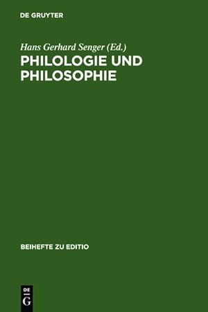 Immagine del venditore per Philologie und Philosophie venduto da BuchWeltWeit Ludwig Meier e.K.