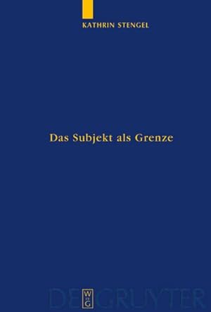 Image du vendeur pour Das Subjekt als Grenze mis en vente par BuchWeltWeit Ludwig Meier e.K.