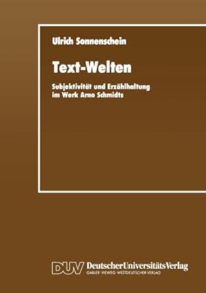 Imagen del vendedor de Text-Welten a la venta por BuchWeltWeit Ludwig Meier e.K.