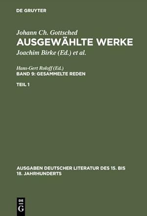 Bild des Verkufers fr Gesammelte Reden. 1. Teil zum Verkauf von BuchWeltWeit Ludwig Meier e.K.