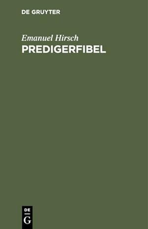Imagen del vendedor de Predigerfibel a la venta por BuchWeltWeit Ludwig Meier e.K.