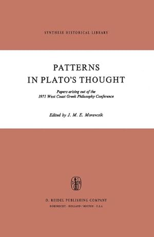 Seller image for Patterns in Platos Thought for sale by BuchWeltWeit Ludwig Meier e.K.