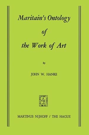 Seller image for Maritains Ontology of the Work of Art for sale by BuchWeltWeit Ludwig Meier e.K.
