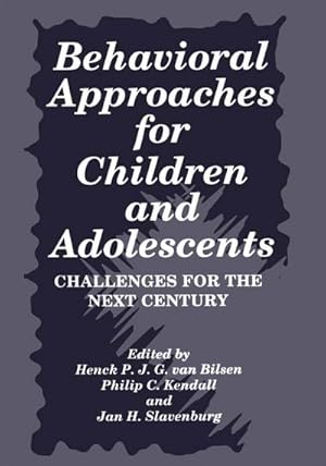 Bild des Verkufers fr Behavioral Approaches for Children and Adolescents zum Verkauf von BuchWeltWeit Ludwig Meier e.K.