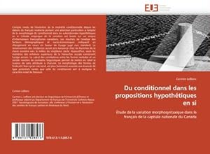 Image du vendeur pour Du conditionnel dans les propositions hypothtiques en si mis en vente par BuchWeltWeit Ludwig Meier e.K.