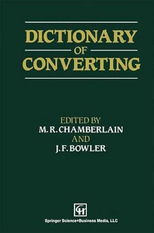 Seller image for Dictionary of Converting for sale by BuchWeltWeit Ludwig Meier e.K.