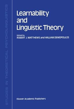 Seller image for Learnability and Linguistic Theory for sale by BuchWeltWeit Ludwig Meier e.K.