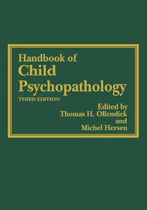 Seller image for Handbook of Child Psychopathology for sale by BuchWeltWeit Ludwig Meier e.K.