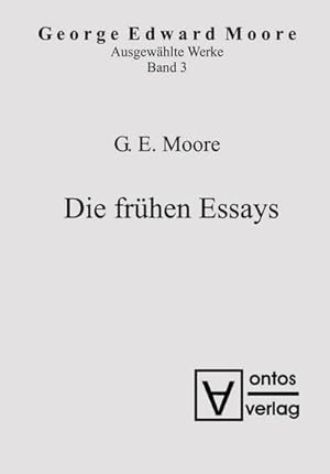 Imagen del vendedor de Die frhen Essays a la venta por BuchWeltWeit Ludwig Meier e.K.