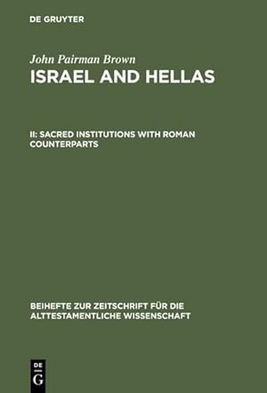 Seller image for Sacred Institutions with Roman Counterparts for sale by BuchWeltWeit Ludwig Meier e.K.