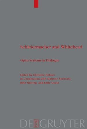 Bild des Verkufers fr Schleiermacher and Whitehead zum Verkauf von BuchWeltWeit Ludwig Meier e.K.