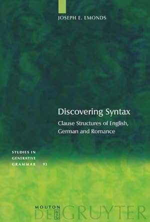 Imagen del vendedor de Discovering Syntax a la venta por BuchWeltWeit Ludwig Meier e.K.