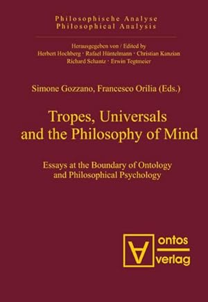 Image du vendeur pour Tropes, Universals and the Philosophy of Mind mis en vente par BuchWeltWeit Ludwig Meier e.K.