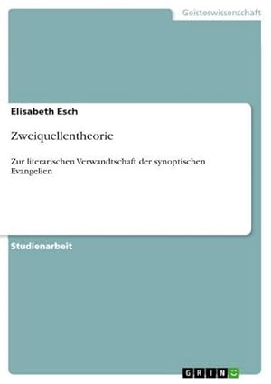 Seller image for Zweiquellentheorie for sale by BuchWeltWeit Ludwig Meier e.K.